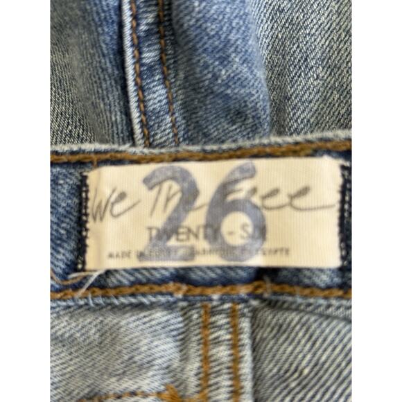 We The Free/Free People Size 26 Denim Shorts Loose Cannon Button Fly NWT - Picture 9 of 10